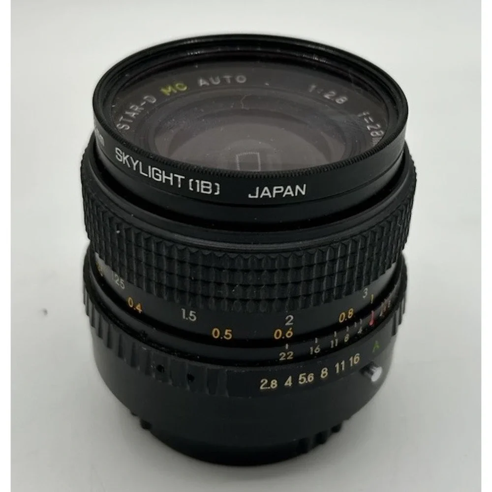 Star D Wide Angle Lens Multi Coated 28mm F2.8‎ Black
